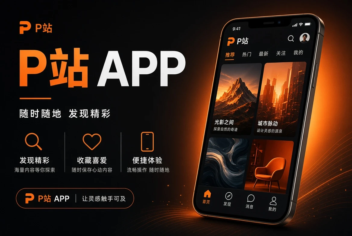 P站APP移动端内容服务展示